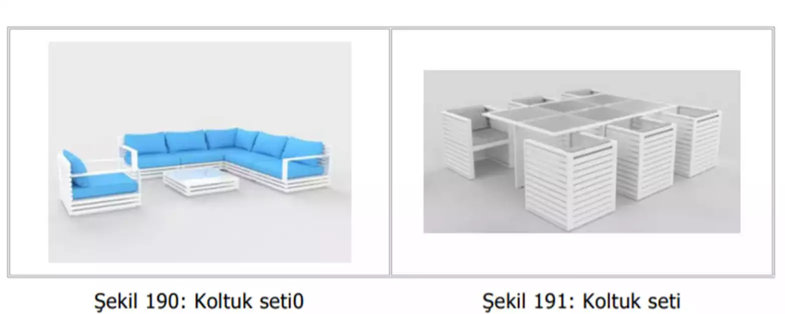 örnek mobilya set tasarım başvuruları-Çiğli Patent
