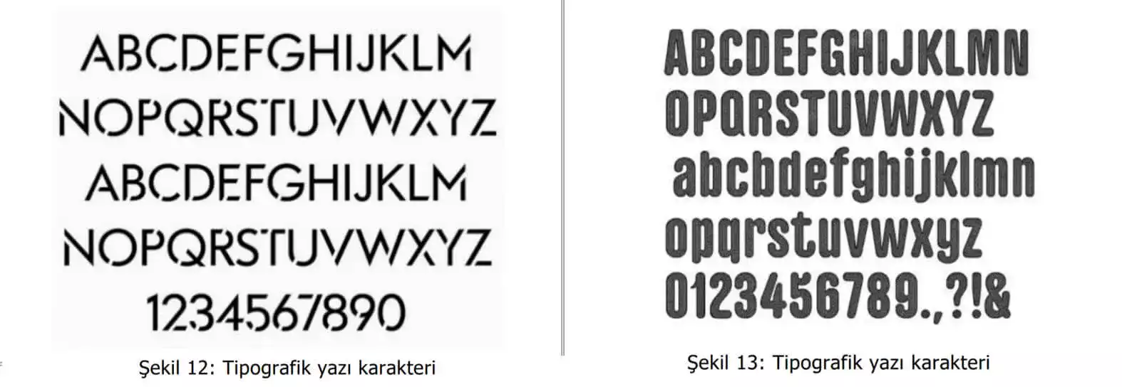 tipografik yazı karakter örnekleri-Çiğli Patent